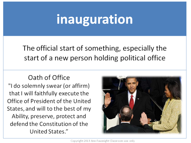 Word of the Day inauguration